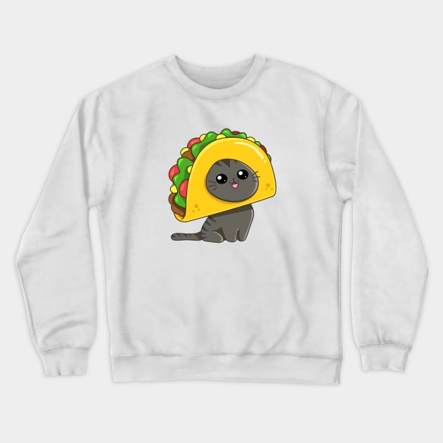 Taco Cato Crewneck Sweatshirt by AnishaCreations